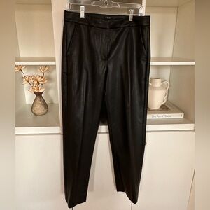 J. Crew Kate Faux Leather Straight Leg Pants